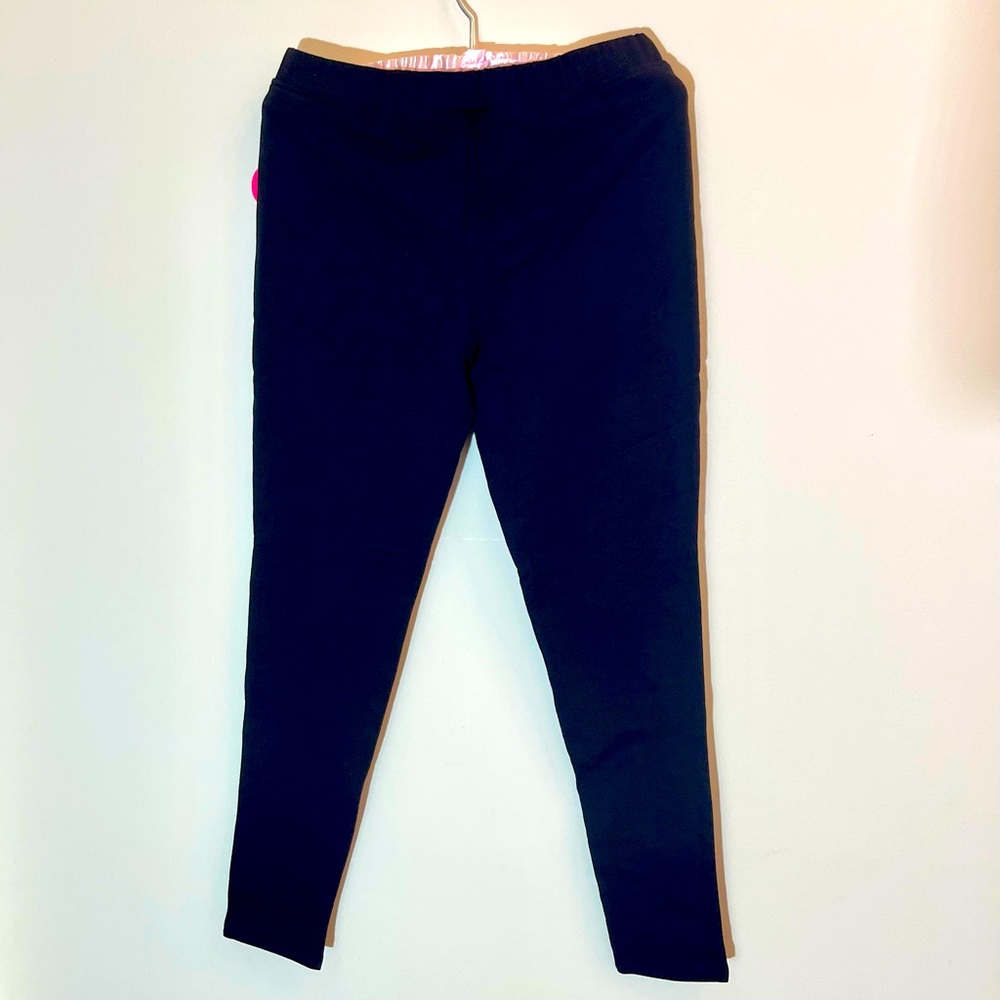 NWT Children’s Place Girls Size XXL 16 Cotton Blend Elastic Fleece Black Pants